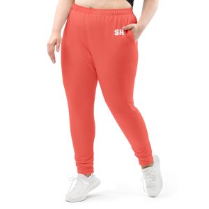 Women's Joggers - Coral Red