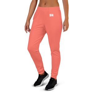 Women's Joggers - Coral Red