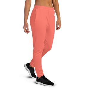 Women's Joggers - Coral Red