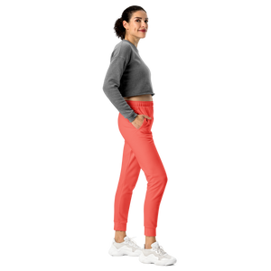 Women's Joggers - Coral Red