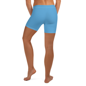 Active Shorts für Damen – Ozeanblau