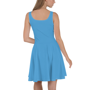 Vestido skater - Azul océano