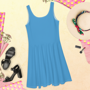 Vestido skater - Azul océano