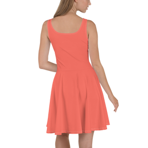 Skater Dress - Coral Red