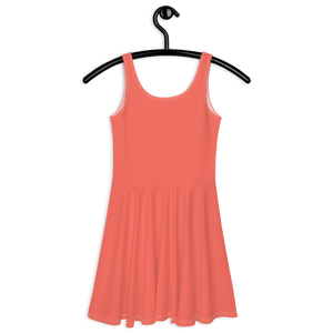 Skater Dress - Coral Red