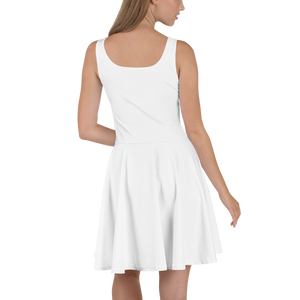 Vestido skater - Blanco concha