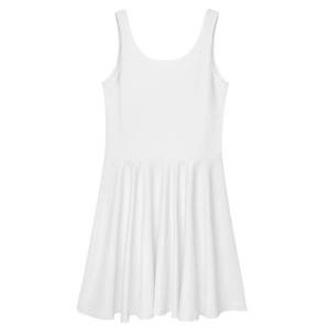 Vestido skater - Blanco concha