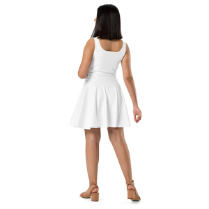 Vestido skater - Blanco concha