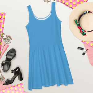 Vestido skater - Azul océano