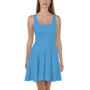 Vestido skater - Azul océano