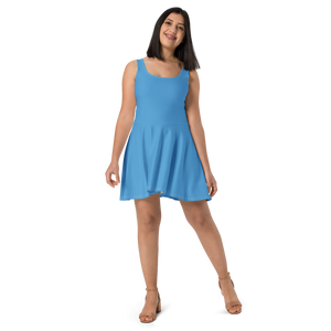 Vestido skater - Azul océano