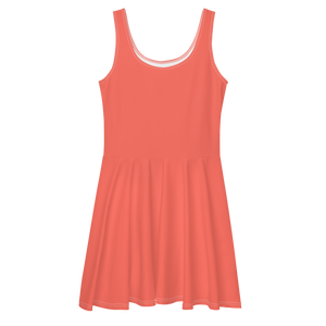 Skater Dress - Coral Red
