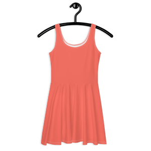 Skater Dress - Coral Red