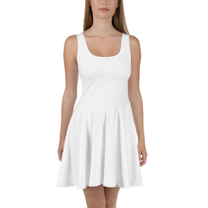 Vestido skater - Blanco concha