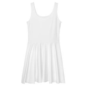 Vestido skater - Blanco concha