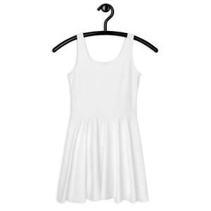 Vestido skater - Blanco concha