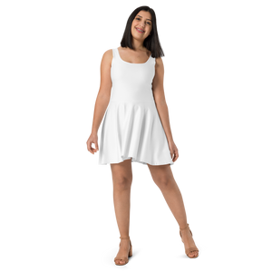 Vestido skater - Blanco concha
