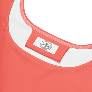 Skater Dress - Coral Red