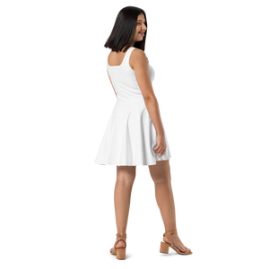Vestido skater - Blanco concha