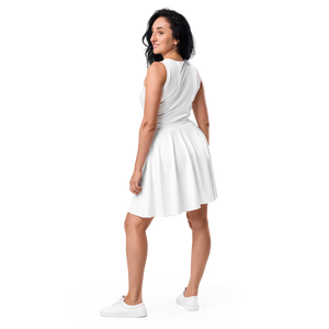 Falda skater - Blanco concha marina