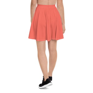 Falda skater - Rojo coral