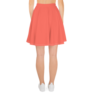 Falda skater - Rojo coral
