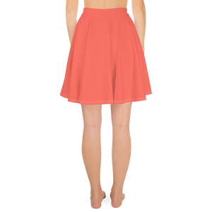 Falda skater - Rojo coral