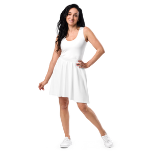 Falda skater - Blanco concha marina