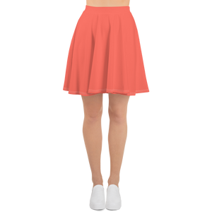 Falda skater - Rojo coral