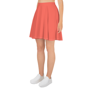 Falda skater - Rojo coral