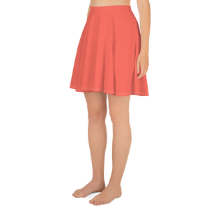 Falda skater - Rojo coral