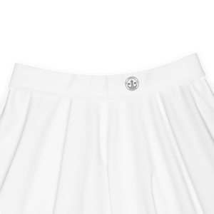 Falda skater - Blanco concha marina