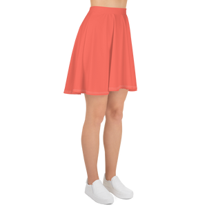Falda skater - Rojo coral