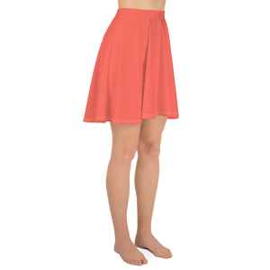 Falda skater - Rojo coral