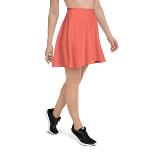 Falda skater - Rojo coral