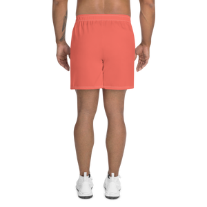 Men's Recycled Athletic Shorts - Coral Red