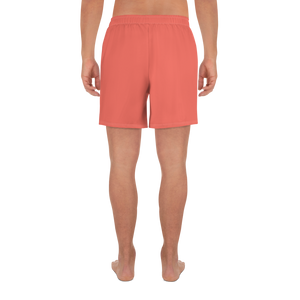 Men's Recycled Athletic Shorts - Coral Red