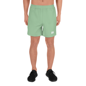 Men's Recycled Athletic Shorts - Palm Green