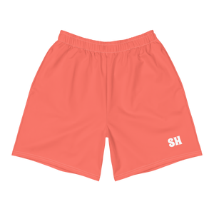 Men's Recycled Athletic Shorts - Coral Red