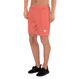 Men's Recycled Athletic Shorts - Coral Red