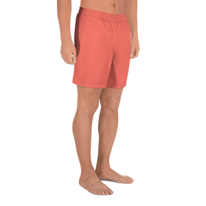 Men's Recycled Athletic Shorts - Coral Red