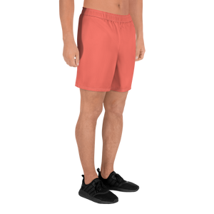 Men's Recycled Athletic Shorts - Coral Red