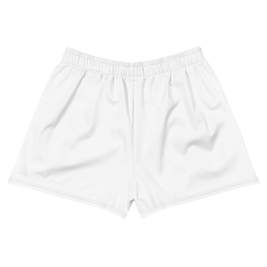 Womens Athletic Shorts - Seashell White