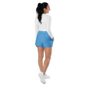 Pantalones cortos deportivos para mujer - Azul océano