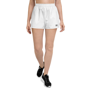 Womens Athletic Shorts - Seashell White