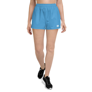 Pantalones cortos deportivos para mujer - Azul océano