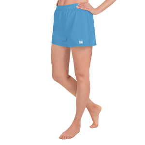 Pantalones cortos deportivos para mujer - Azul océano