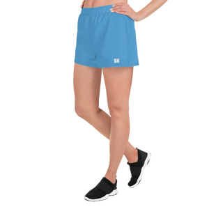 Pantalones cortos deportivos para mujer - Azul océano