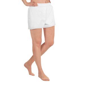 Womens Athletic Shorts - Seashell White