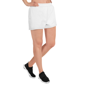 Womens Athletic Shorts - Seashell White